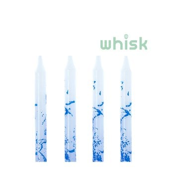 Whisk Blue Marbled Candles 24 Pack 