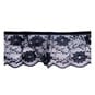 Black 60mm Frilled Nylon Lace Trim by the Metre image number 1