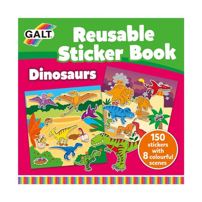 Galt Dinosaurs Reusable Sticker Book image number 1