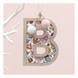 Hanging Wooden Letter B 7.5cm image number 1