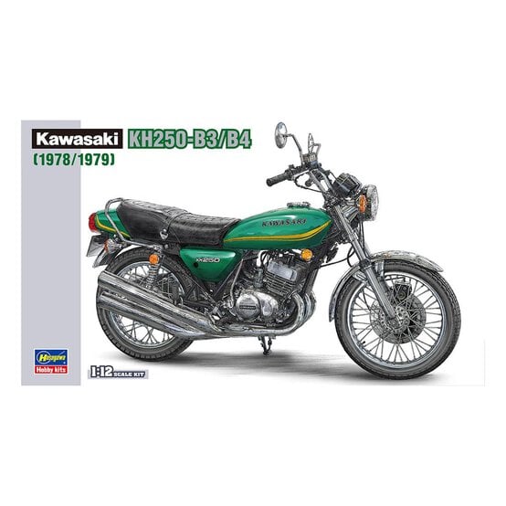 Hasegawa Kawasaki KH250-B3/B4 Model Kit 1:12 image number 1