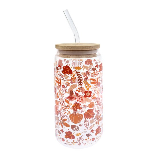 Autumn Glass Drinking Cup 500ml  image number 4