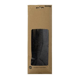 Deep Black Shredded Tissue Paper 25g