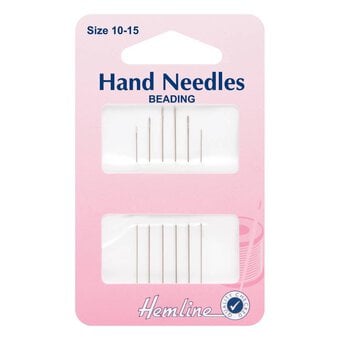 Hemline No. 10 to 15 Beading Needles 6 Pack