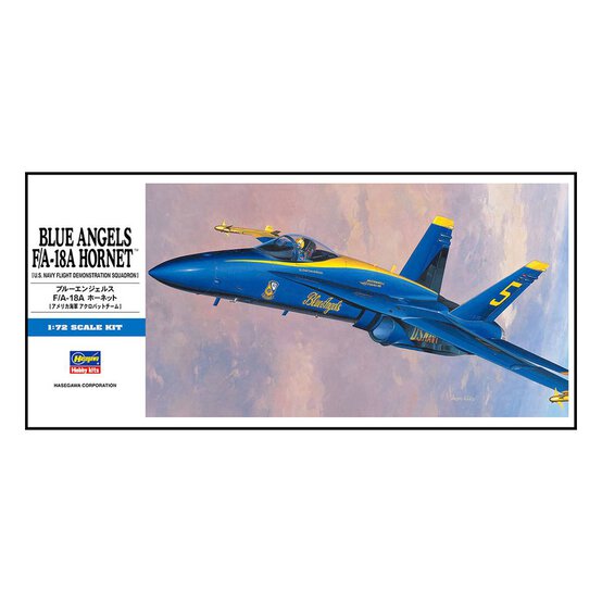 Hasegawa Blue Angels F/A-18A Hornet Model Kit 1:72 image number 1