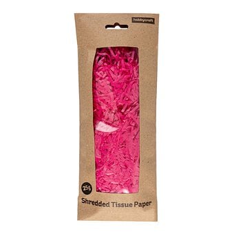 Hot Pink Shredded Tissue Paper 25g image number 3
