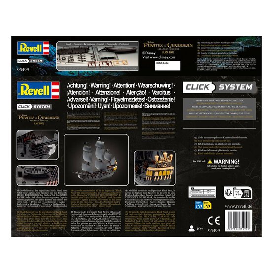 Revell Pirates of the Caribbean Black Pearl Click System Model Kit 1:150 image number 6