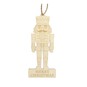 Hanging Wooden Nutcracker Decoration 13cm image number 2
