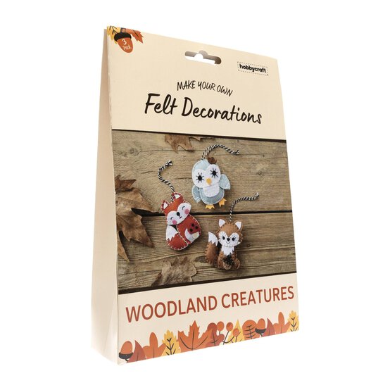 Make Your Own Woodland Creature Felt Decorations 3 Pack image number 3