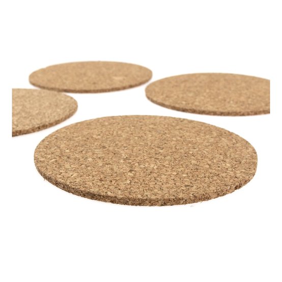 Round Cork Coasters 4 Pack image number 1