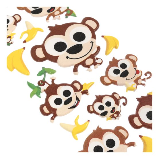 Monkey Gel Stickers image number 4