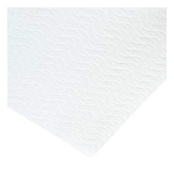 White Wavy Embossed Foam Sheet 22.5cm x 30cm