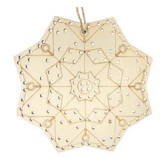 Geometric Mandala Wooden Threading Kit image number 4