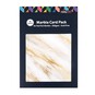 White Marble Foil Card A4 16 Pack image number 3