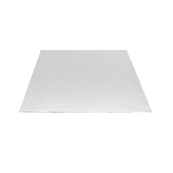 Silver Square Double Thick Card Cake Board 10 Inches