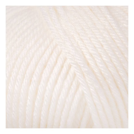 Knitcraft White Picklechops DK Yarn 50g