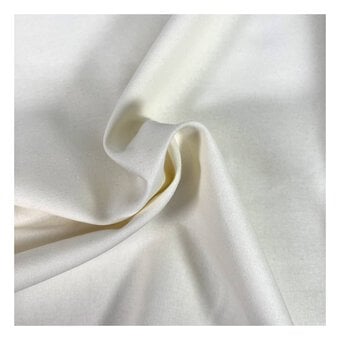 Ivory Cotton Homespun Fabric by the Metre