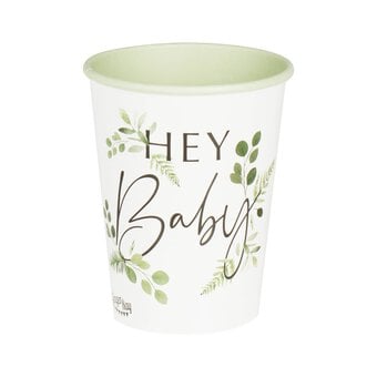 Ginger Ray Hey Baby Paper Cups 8 Pack