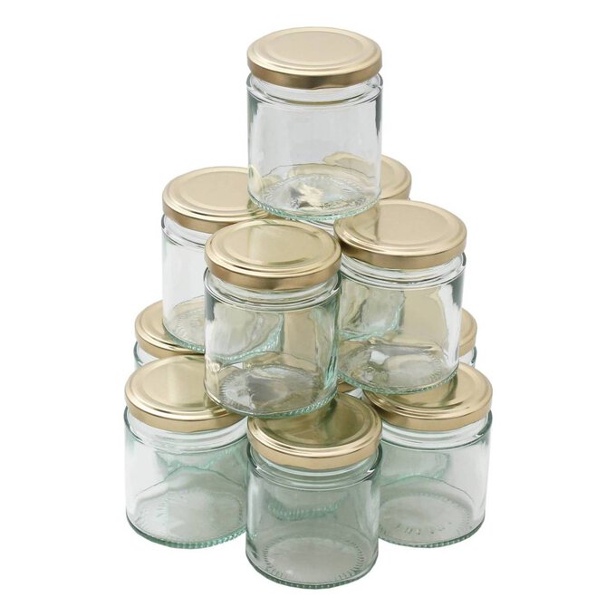 Round Glass Jar 200ml 12 Pack