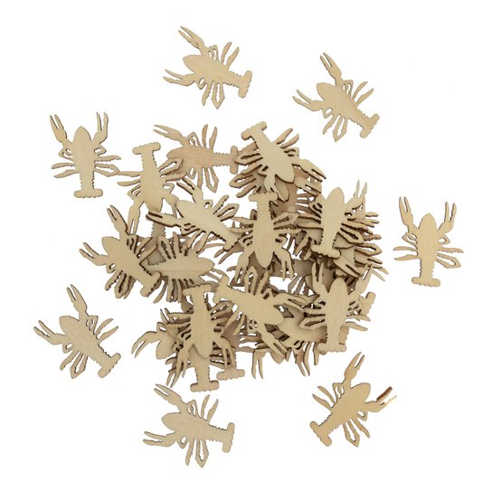 Lobster Wooden Toppers 36 Pack image number 1