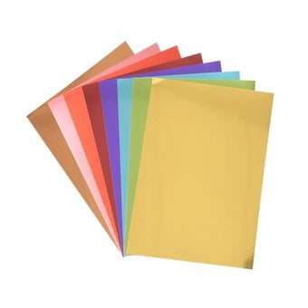 Rainbow Foil Paper Pad A4 16 Pack