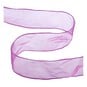 Berry Wire Edge Organza Ribbon 63mm x 3m image number 1