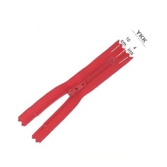 YKK Red Dress and Skirt Zip 10cm