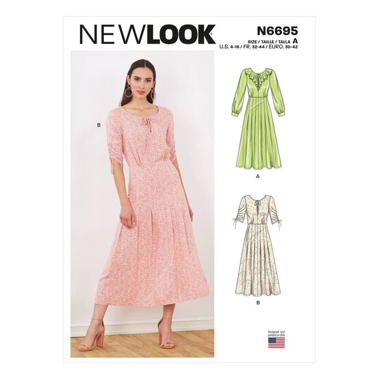 New Look Women&rsquo;s Dress Sewing Pattern N6695 image number 1