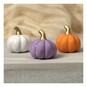 Mini Glazed Ceramic Pumpkins 3 Pack image number 1