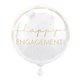 Large Happy Engagement Foil Balloon