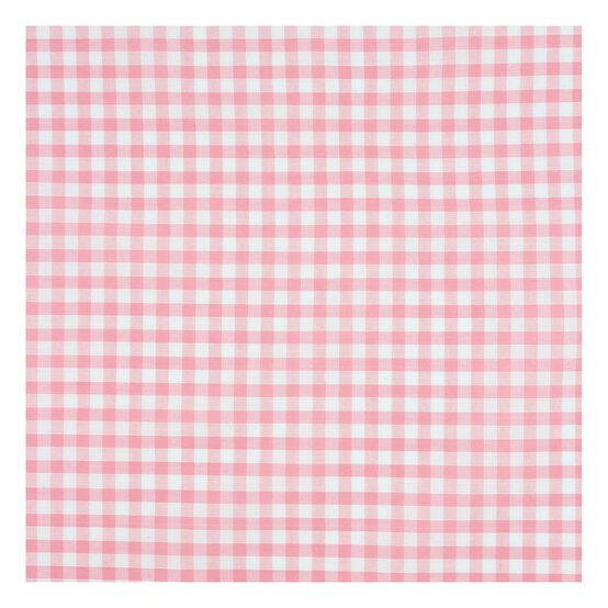 Pink 1/4 Gingham Fabric by the Metre image number 2
