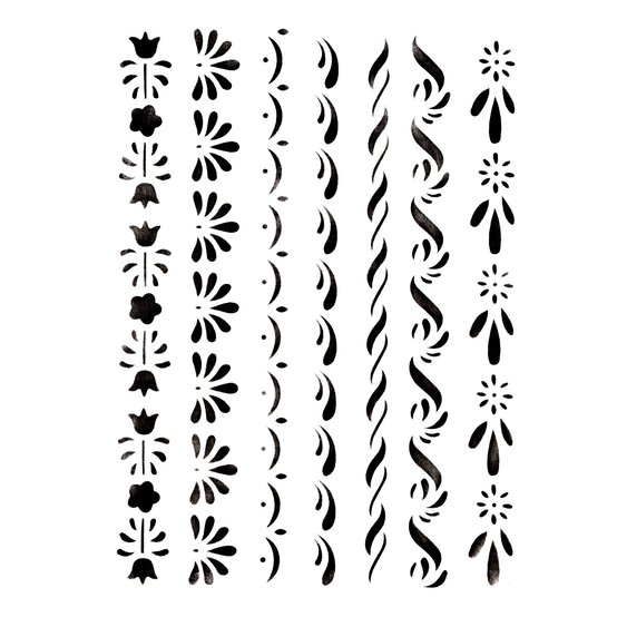 Board Décor Stencil 21cm x 29cm image number 2