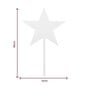 Clear Star Acrylic Cake Topper 12cm x 19cm image number 2