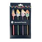 Mermaid Pencils with Erasers 4 Pack  image number 4