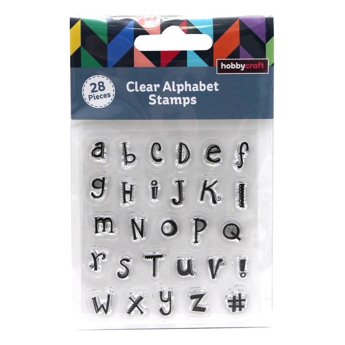 Scalloped Font Alphabet Stamps 28 Pack Hobbycraft