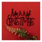 Black Metal Merry Christmas Sign 29cm  image number 2