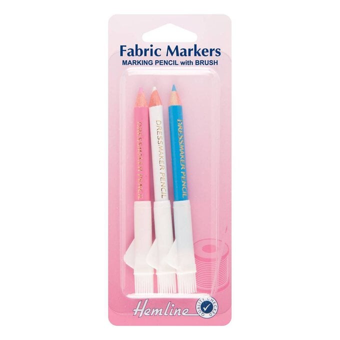Hemline Fabric Marker Pencils 3 Pack