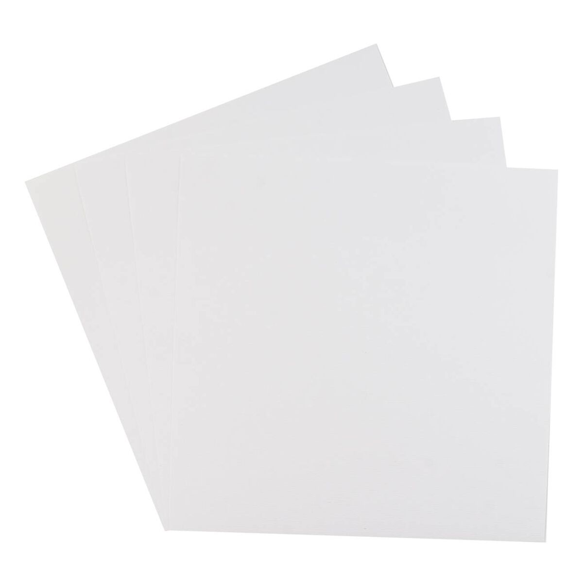 My Colours Snowbound Canvas Cardstock 12 x 12 Inches 10 Pack Hobbycraft