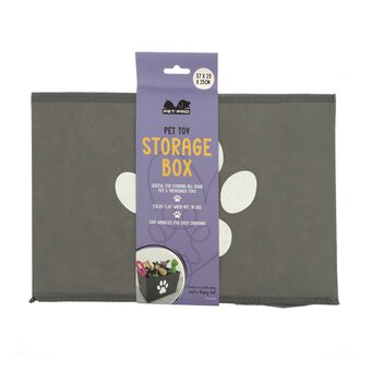 Paw Print Pet Toy Storage Box 35cm x 20cm