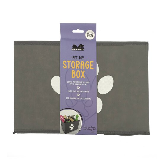Paw Print Pet Toy Storage Box 35cm x 20cm image number 3