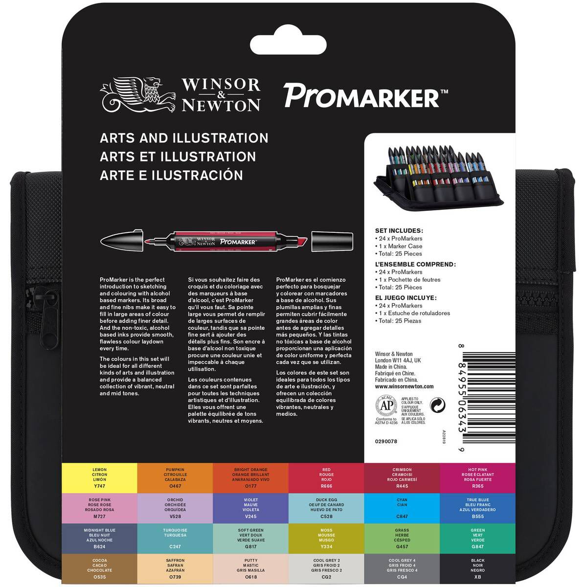 Winsor &amp; Newton Promarker Illustration Set 25 Pieces | Hobbycraft