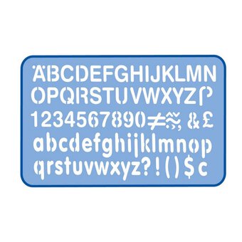 Helix Alphabet Stencil 10mm