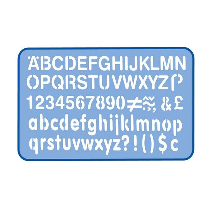 Helix Alphabet Stencil 10mm image number 1
