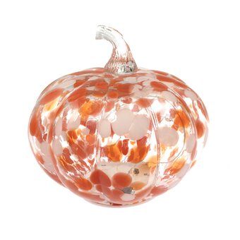 Light-Up Glass Pumpkin