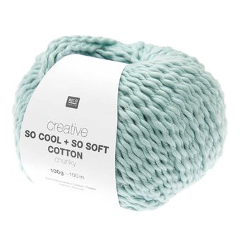 Rico Creative Light Blue So Cool + So Soft Cotton Chunky 100g