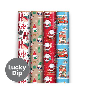 Assorted Cute Christmas Wrapping Paper 70cm x 7m