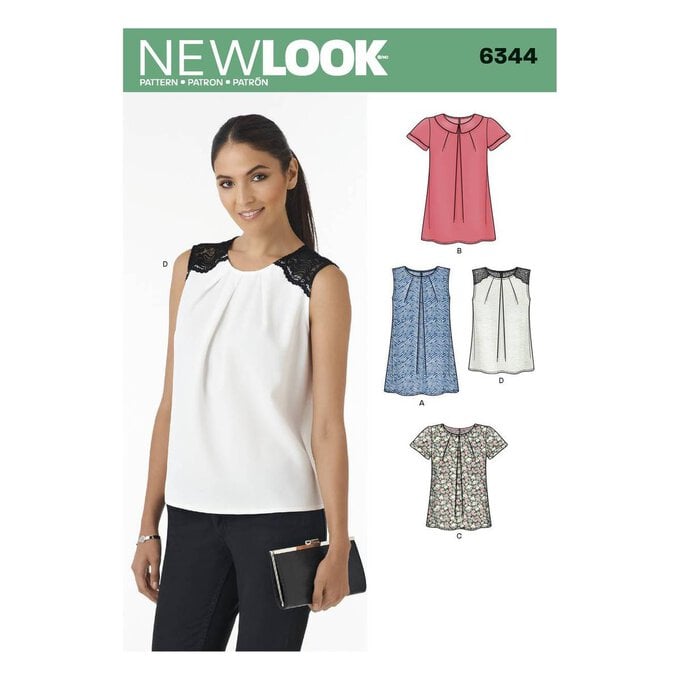 New Look Women's Tops Sewing Pattern 6344 image number 1