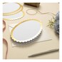 Gold Foil Oval Cards 5 x 7 Inches 6 Pack image number 2