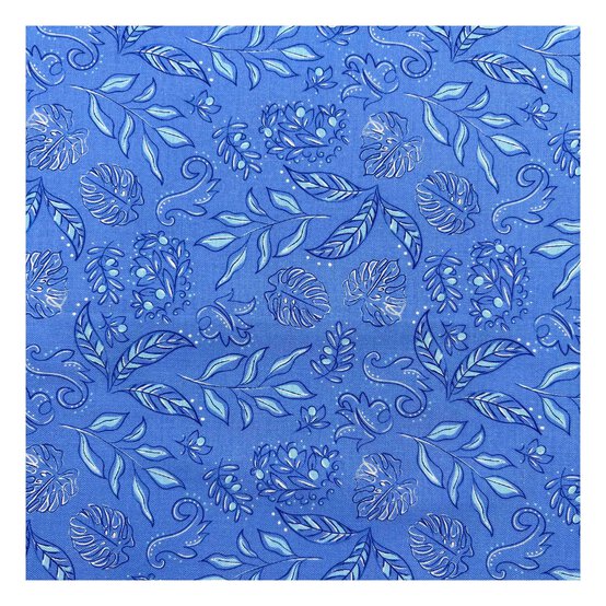 Grecian Blues Olive Garden Cotton Fabric by the Metre image number 2