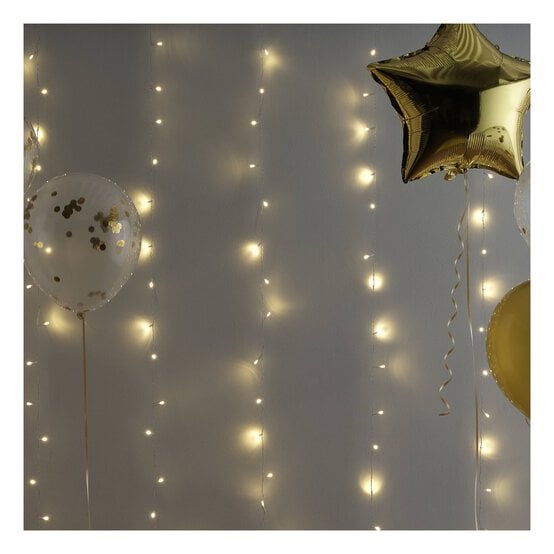 Create & Celebrate Warm White LED Curtain Lights 3m x 2m image number 1